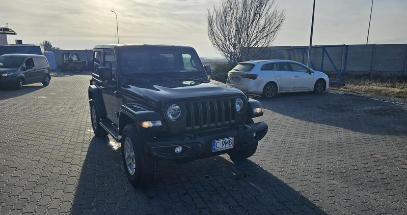 Jeep Wrangler cena 145000 przebieg: 33000, rok produkcji 2021 z Grudziądz małe 137